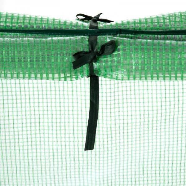 Foliegewächshaus mit Fenster Treibhaus Tomatenhaus Frühbeet 180 x 90 x 70 cm Grün - Palo24