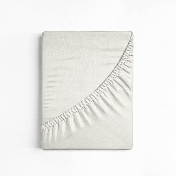 Baumwoll-Topper Spannbettlaken Creme 140 x 200 cm - Palo24