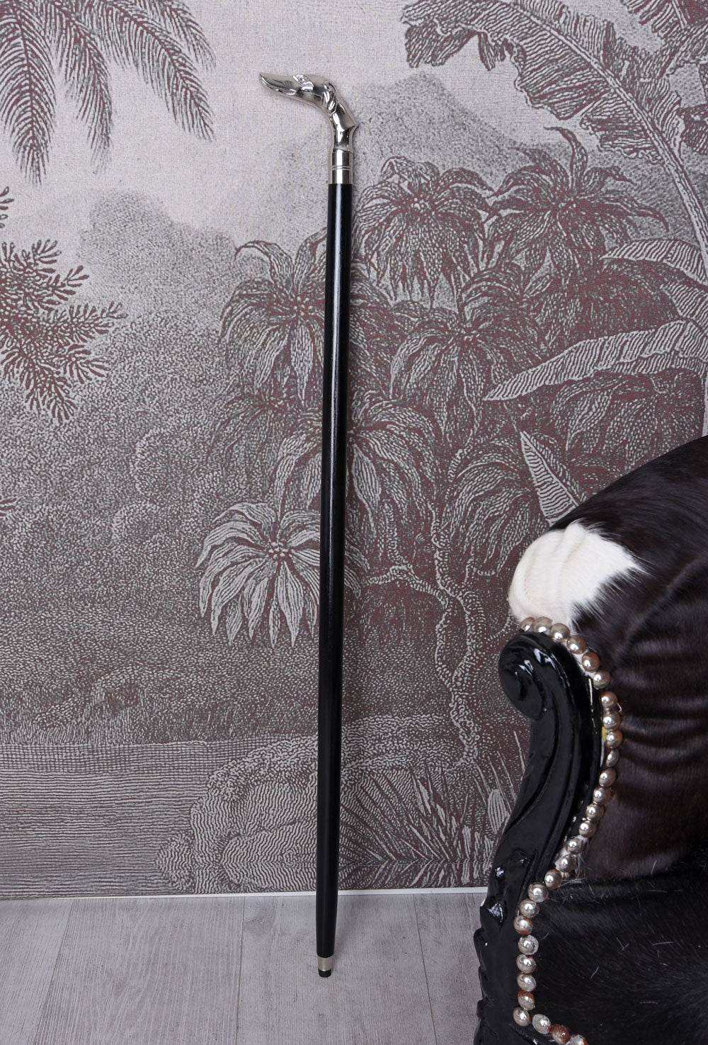 Spazierstock Antik Gehstock Windhund Flanierstock Art Deco Knauf - Palo24