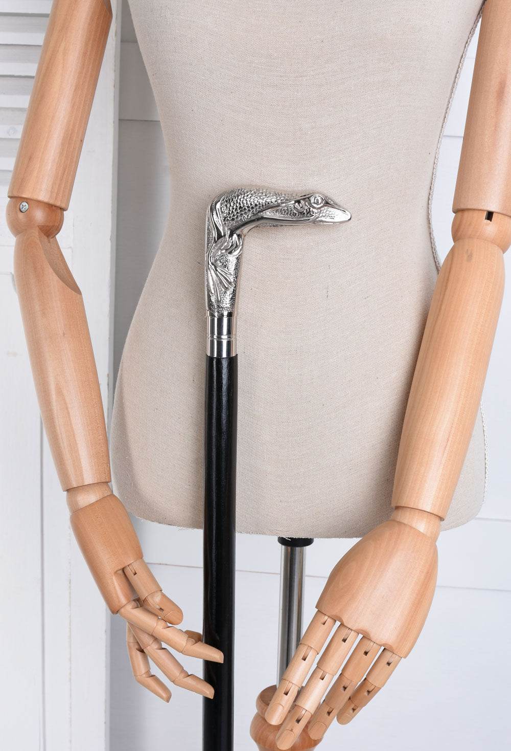 Spazierstock Herren Gehstock Froschkönig Flanierstock Art Deco Frosch - Palo24