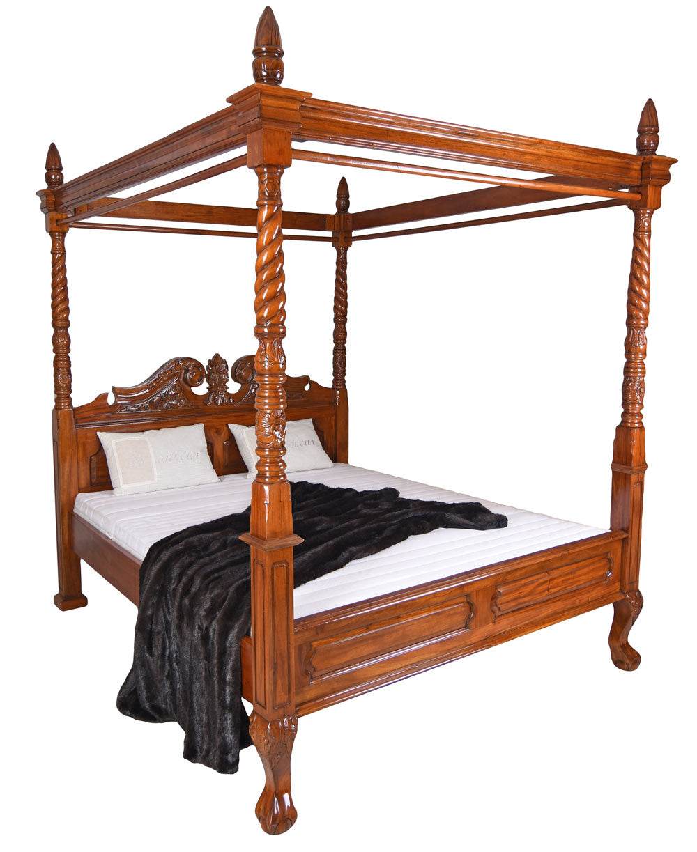 Französisches Himmelbett Antik Mahagoni - Palo24