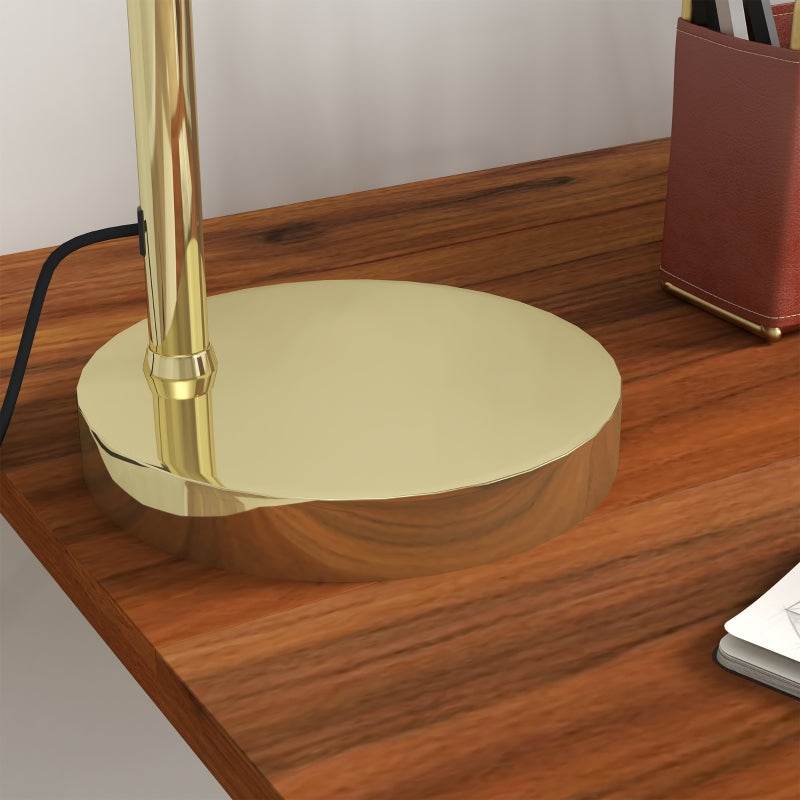 Tischlampe inkl. LED-Birne Bronze+Rattan - Palo24