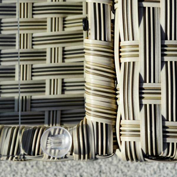 4-tlg. Polyrattan Set Gartengarnitur Sitzgruppe Loungeset mit Couchtisch Aluminium Braun+Grau - Palo24