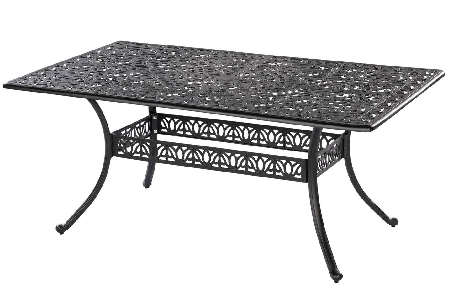 Tisch ATHOS 180x105cm, Aluminiumguss graphit - Palo24