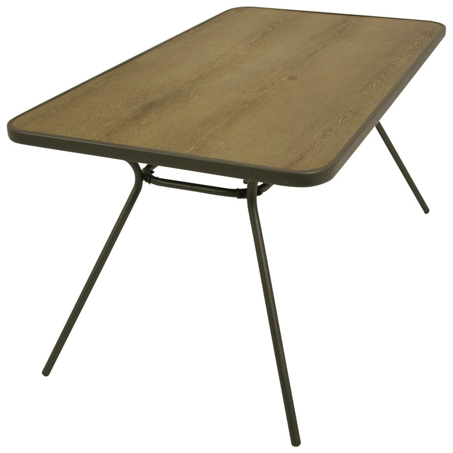 Tisch TULIP 80x140cm von Better Garden, Metall grau + Holznachbildung - Palo24