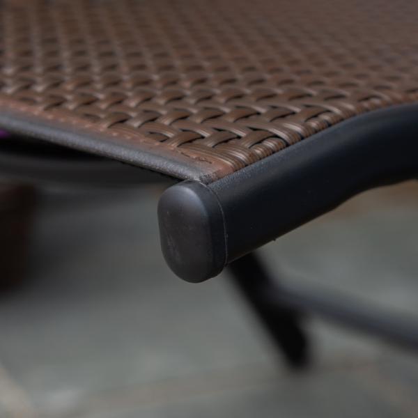 Liegestuhl aus Rattan zusammenklappbar - Palo24