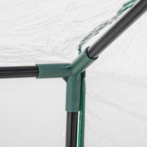 Foliegewächshaus mit Fenster PVC Treibhaus Tomatenhaus Frühbeet 120 x 60 x 60 cm Transparent - Palo24