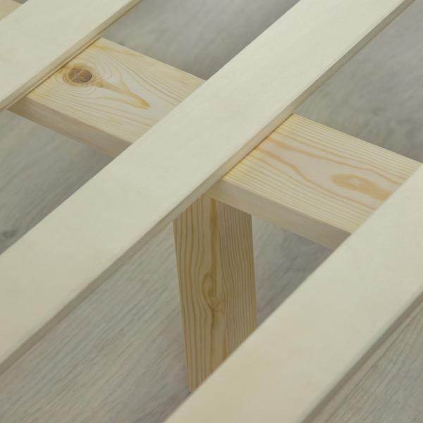 Doppelbett Holzbett Futonbett 160x200 natur Kiefer Bett Bettgestell Massivholz - Palo24