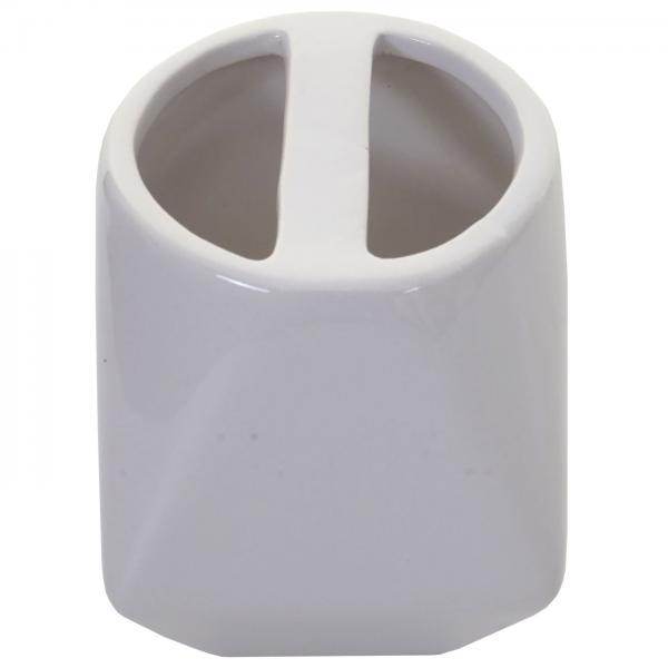 5-teiliges Badset HWC-C71, WC-Garnitur Badezimmerset Badaccessoires, Keramik ~ weiss - Palo24