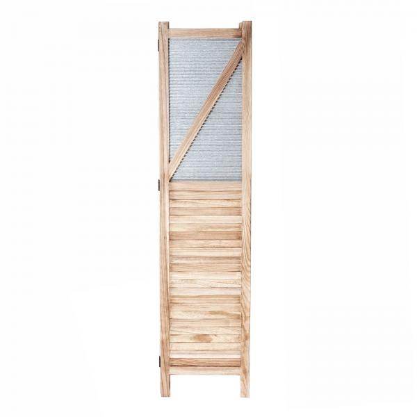 Paravent HWC-D27, Raumteiler Trennwand spanische Wand Sichtschutz, Holz Metall 170x160x2cm - Palo24