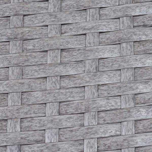 Poly-Rattan Gartentisch Halden, Beistelltisch Tisch mit Glasplatte ~ grau - Palo24