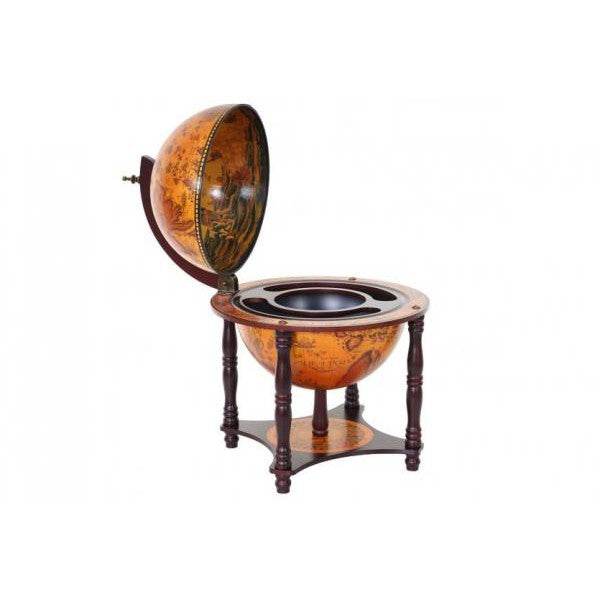 Globusbar Tischbar Minibar Weinregal, Weltkugel Ø 33cm - Palo24