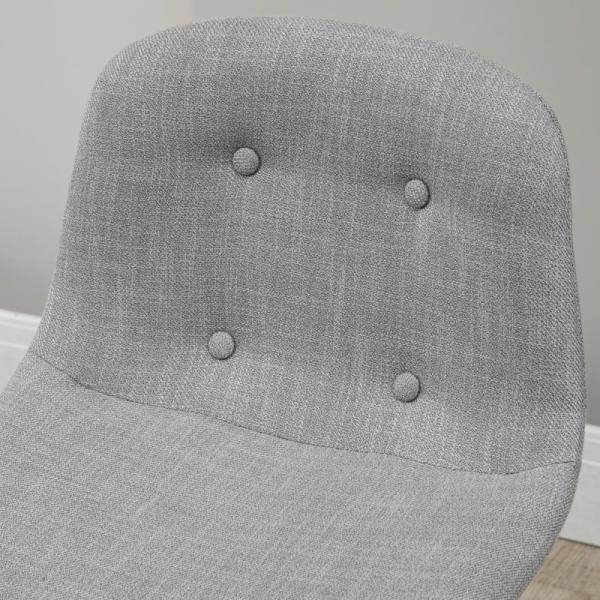 Bartisch mit Barhockern im Industrie-Design, Knopfheftung, Grau + Schwarz - Palo24