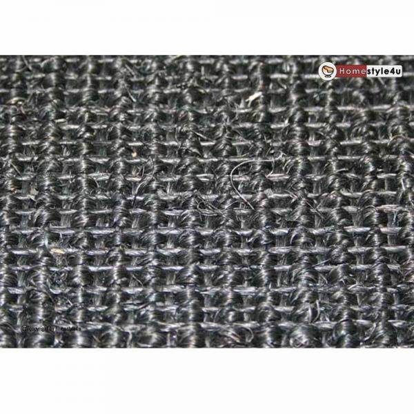 Sisalteppich Bordürenteppich 245 cm x 345 cm Naturfaser Sisal Teppich Anthrazit - Palo24