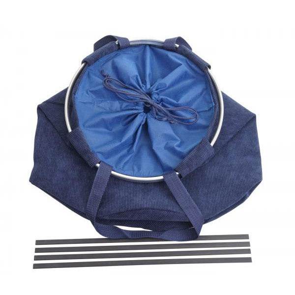 Wäschesammler Wäschekorb Wäschesack Wäschebehälter mit Kordelzug cord blau - Palo24