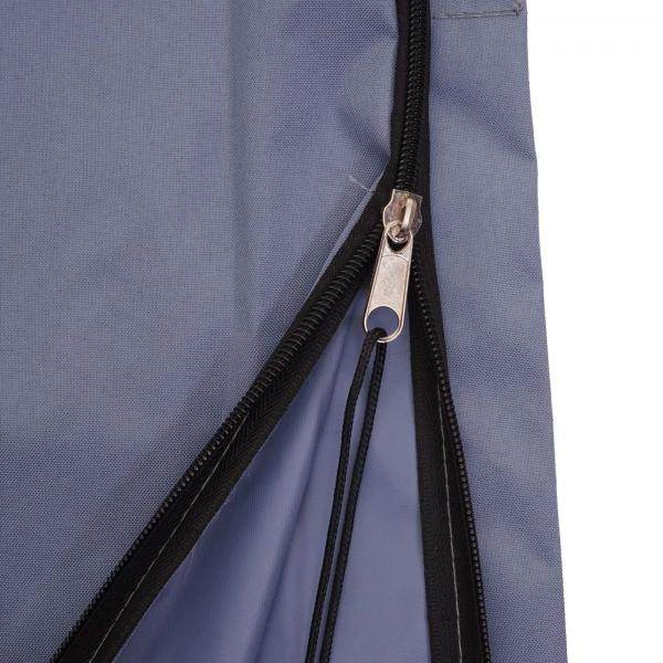 Schutzhülle HWC für Ampelschirm bis 4 m, Abdeckhülle Cover mit Reißverschluss ~ blau - Palo24