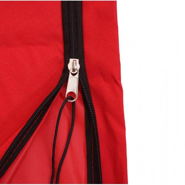 Schutzhülle HWC für Ampelschirm bis 4 m, Abdeckhülle Cover mit Reißverschluss ~ rot - Palo24