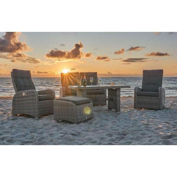 Rattantisch Couchtisch Loungetisch Living grau-mix Bilbao - Palo24