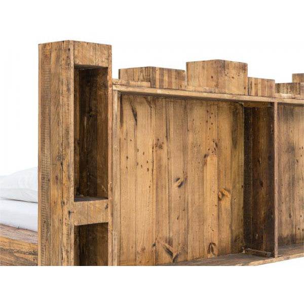 Holzbett Kingsburgh aus recycelte Pinie 180x200 cm - Palo24