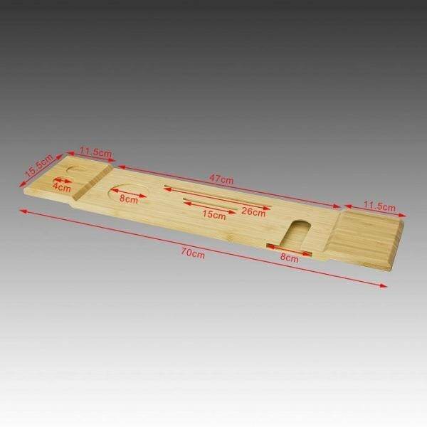 Badewannenablage Bambus | Badewannenbrett für Ipad - Palo24