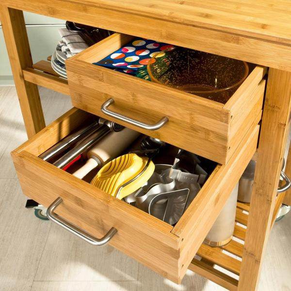 Servierwagen | Küchenwagen | Rollwagen Bambus - Palo24