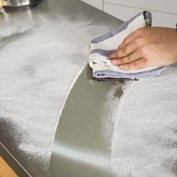 Kücheninsel | Küchenwagen mit Edelstahlarbeitsplatte | Küchenschrank Bambus - Palo24