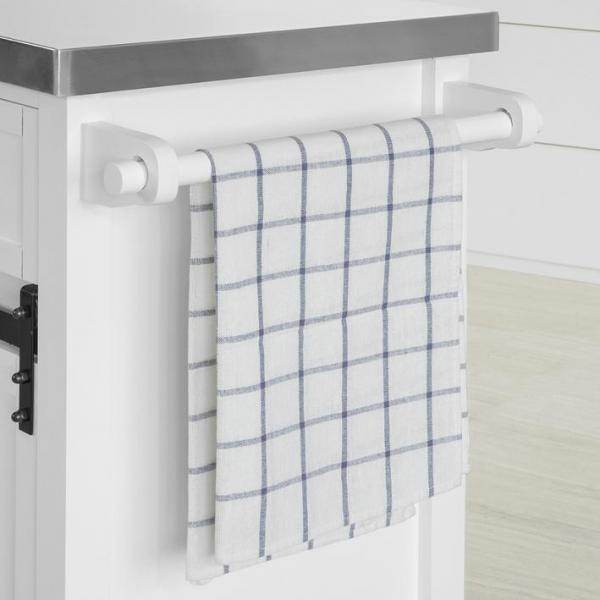 Kücheninsel | Küchenwagen mit Flaschenablage | Küchenschrank Weiss - Palo24