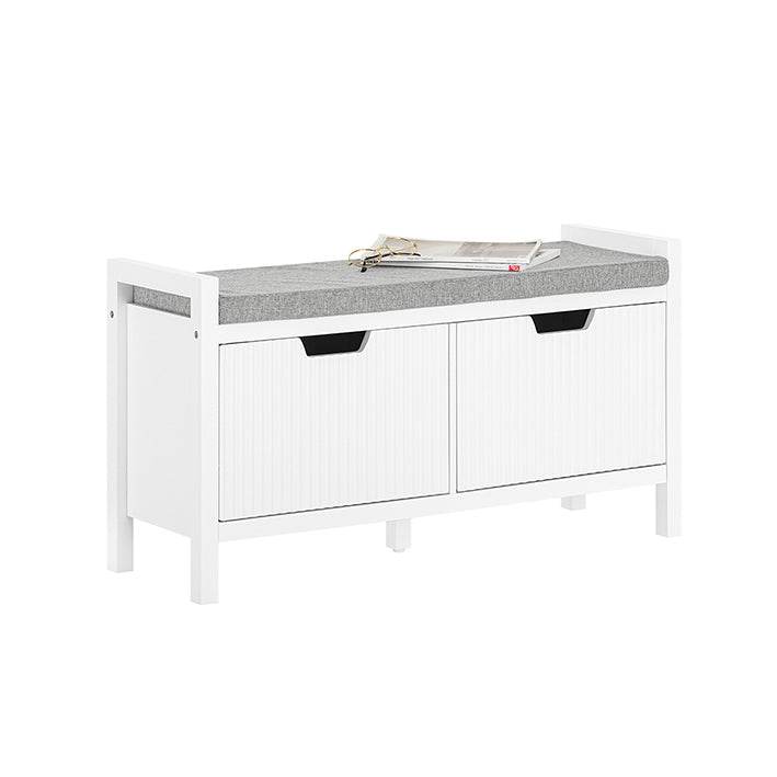 Sitzkommode | Sitzbank mit Sitzfläche | Schuhtruhe | Weiss FSR146-W - Palo24