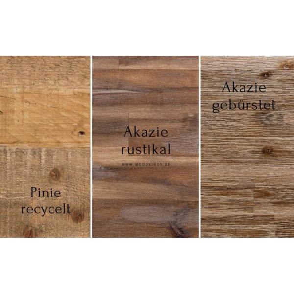 Holzbett Indra Akazie gebürstet 140x200 cm - Palo24