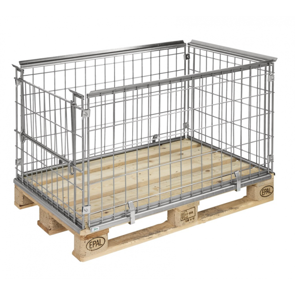 Palettenrahmen Höhe 0,64m Seitenklappe Palettenhandling - Palo24