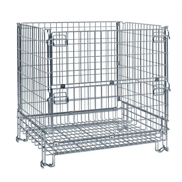 Gitterbox & Palettencontainer bis 1000kg belastbar, verzinkt - Palo24