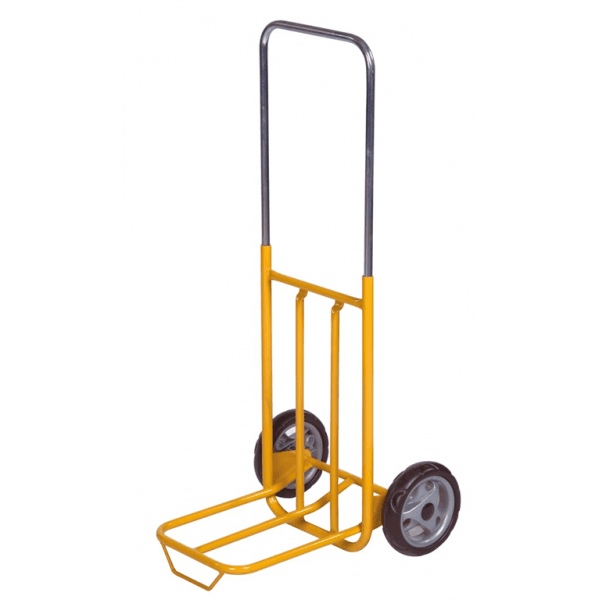 Gepäck- & Sackkarre, 420x500x1000mm (BxLxH), bis 50kg belastbar gelb - Palo24