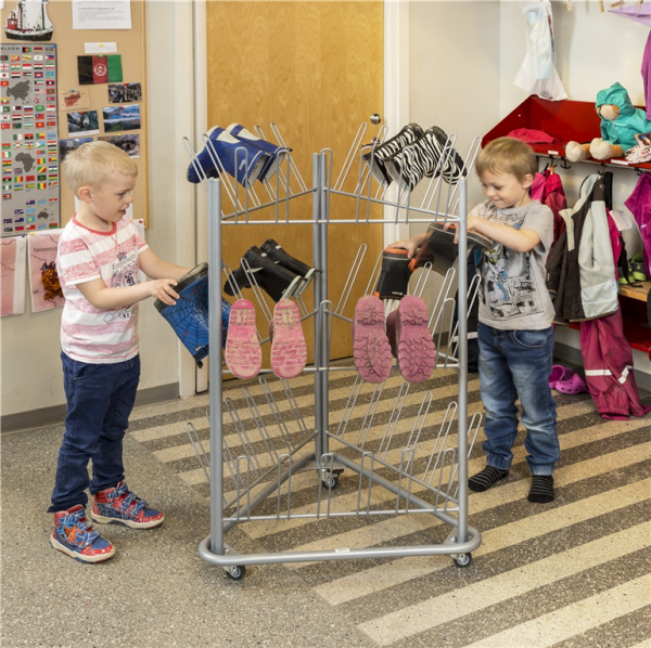 Schuh-und Stiefeltrockenwagen Innenbereich Kindergarten Kita Schule Heim Einzelhandel - Palo24