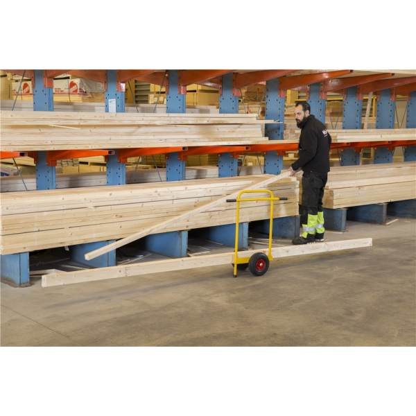 Scheibenwagen Plattenwagen Luftbereifung mit Griffen Abstellbock - Palo24