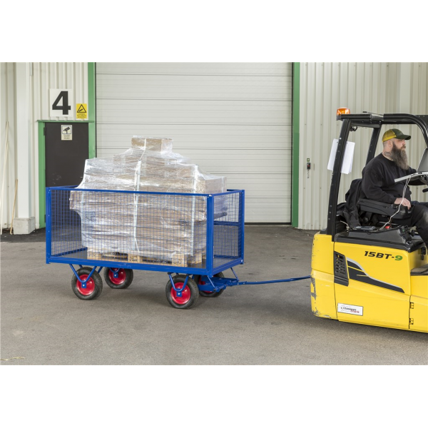 SCHWERLASTWAGEN Pulverlackiert mit Sperrholzboden Vollverschweißter Rohrrahmen - Palo24