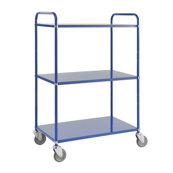Etagenwagen 3 Böden bis 250kg belastbar Blau - Palo24
