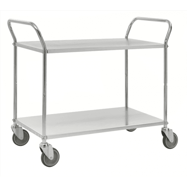 Etagenwagen 2 Böden bis 250kg belastbar mit Bremse - Palo24