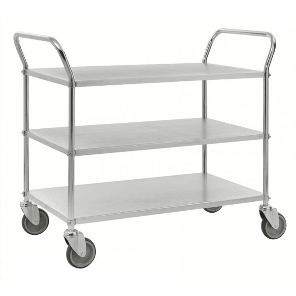 Etagenwagen 3 Böden bis 250kg belastbar mit Bremse - Palo24