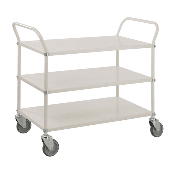 Etagenwagen 3 Böden bis 250kg belastbar weiss - Palo24