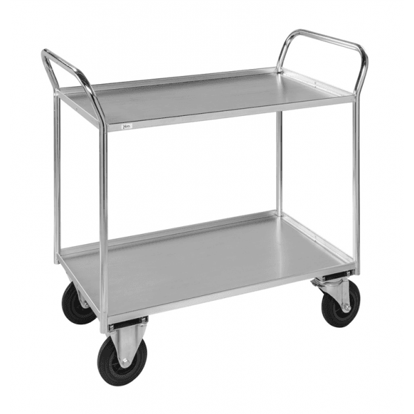 Etagenwagen mit 2 Böden bis 400kg belastbar verzinkt - Palo24