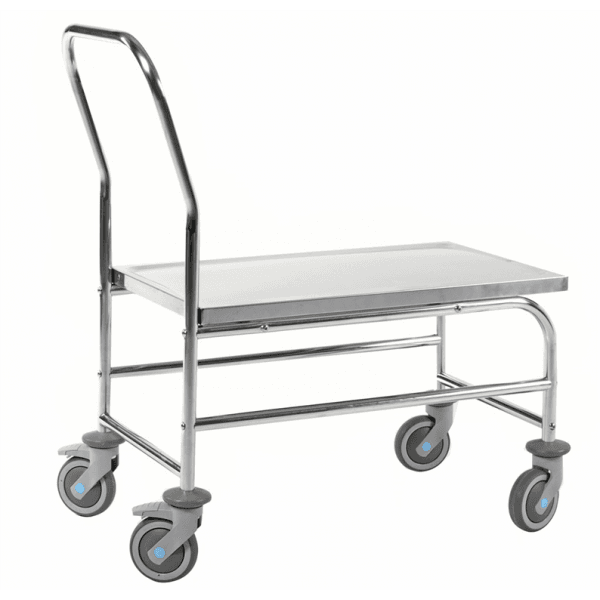 Edelstahlwagen, Klasse C3 Edelstahl 18/8 | Stabiler Edelstahlwagen-Plattformwagen - Palo24