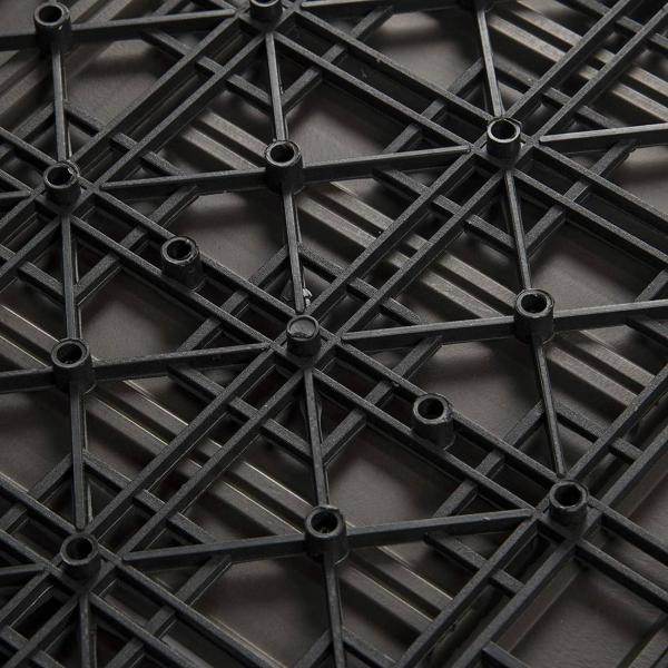 22er-Set WPC Terrassenfliese, Bodenbelag für Terrasse coffee - Palo24