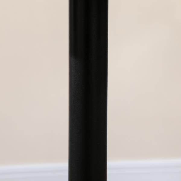 Esstisch für 2 Personen, runde Tischplatte, Stahlfuss, schwarz - Palo24