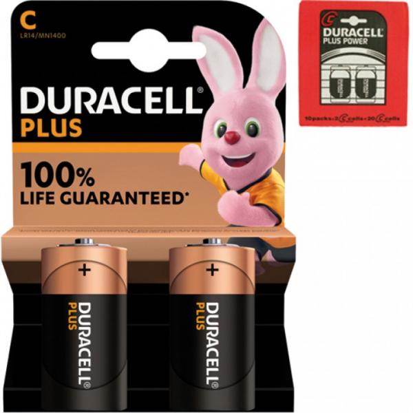 2er Pack Batterie Duracell Plus Alkaline Baby MN1400 - Palo24