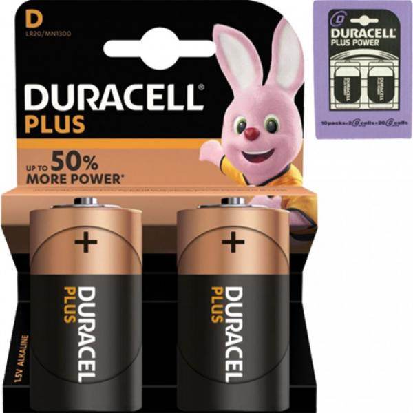 2er Pack Batterie Plus Alkaline Mono 2er MN1300 - Palo24