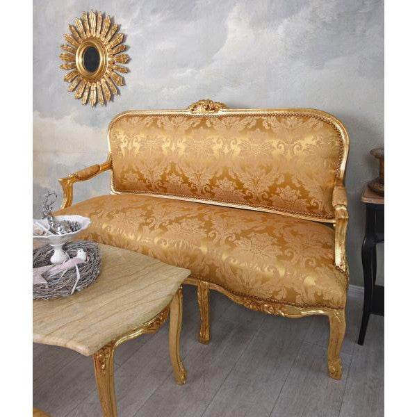 SITZGRUPPE BAROCK SALONGARNITUR SOFA & ZWEI SESSEL TISCH - Palo24