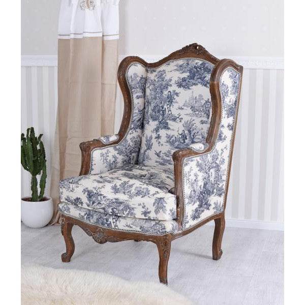 BAROCKER OHRENSESSEL KÖNIGLICHER THRON ARMLEHNSESSEL ANTIK - Palo24