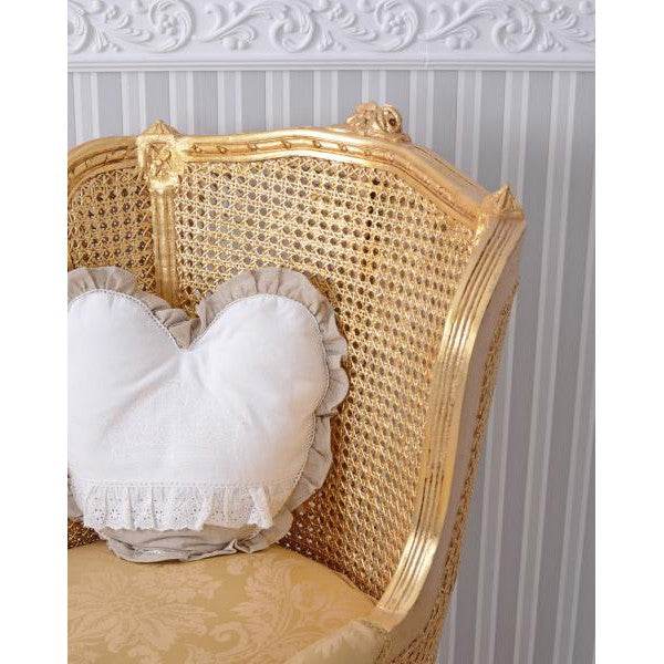 ELEGANTER OHRENSESSEL IM BAROCK STIL GOLD - Palo24