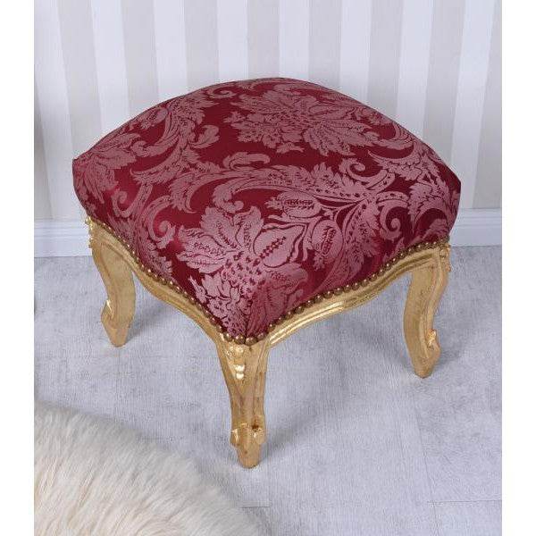 FUSSSCHEMEL BAROCK FUSSHOCKER FUSSBANK ANTIK FUSSBÄNKCHEN - Palo24