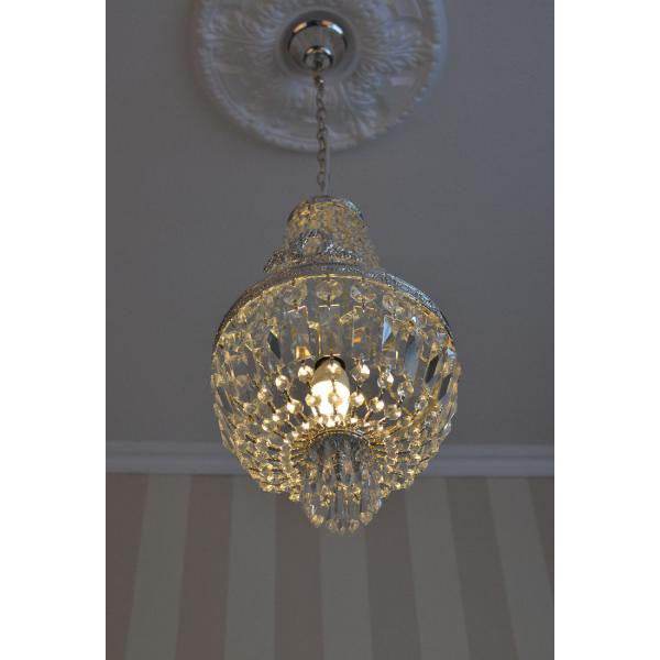 ANTIK DECKENLAMPE LÜSTER SHABBY CHIC KRISTALLLEUCHTE KRONLEUCHTER - Palo24